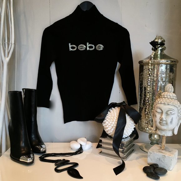 🖤 BEBE MOCK KNIT - Picture 2 of 9